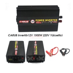 İNVERTÖR 12V-220V YÜKSELTİCİ 1500W USBLİ AKÜ MAŞ + ÇAKMAK UCU 4621763
