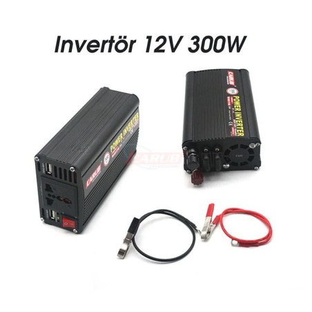 İNVERTÖR 12V-220V YÜKSELTİCİ 300W USBLİ AKÜ MAŞ + ÇAKMAK UCU 4621757 C