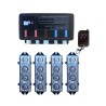 ÇAKAR LAMBA PANJUR İÇİ POWER LED 4 PRÇ UZ. KUMANDALI KIRMIZI-MAVİ 0805