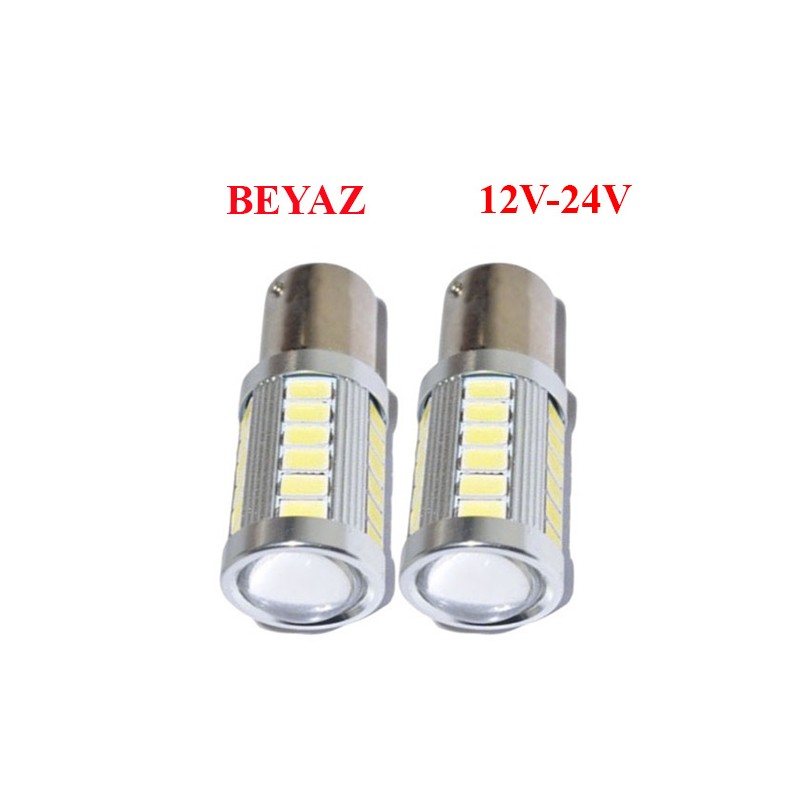 AMPÜL 1016 LED 12V-24V COB BEYAZ 33 LED MERCEKLİ 4506025 KGN
