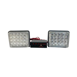 ÇAKAR LAMBA PANJUR İÇİ KARE 40 LEDLİ KIRMIZI-MAVİ 0805004 KGN