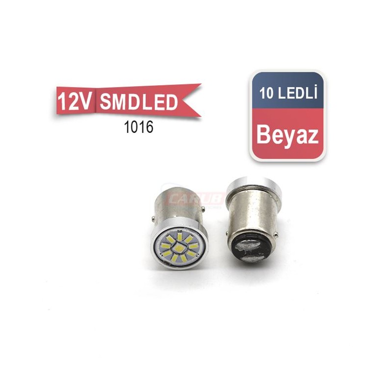 AMPÜL 1016 LED 12V 10 LED SMD BEYAZ 0403043 CARUB
