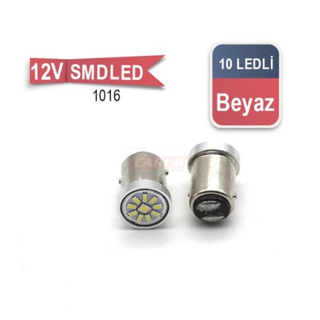 AMPÜL 1016 LED 12V 10 LED SMD BEYAZ 0403043 CARUB