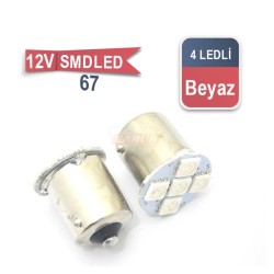 AMPÜL 67 LED 12V 5 LED SMD BEYAZ 0403012 KGN