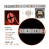 ELASTİK LED SİLİKONLU 5MT 3 ÇİPLİ 12V KIRMIZI 300 LED CARUB 4327532 CA