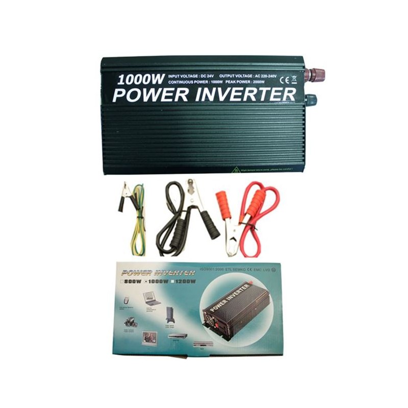 İNVERTÖR 24V-220V YÜKSELTİCİ 1200W USBLİ 4601003 CARUB