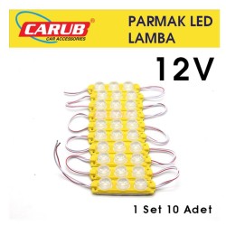 LED LAMBA MODÜL TİP 3 LEDLİ MERCEK CAMLI SOFT SARI 12V 0409938 CARUB