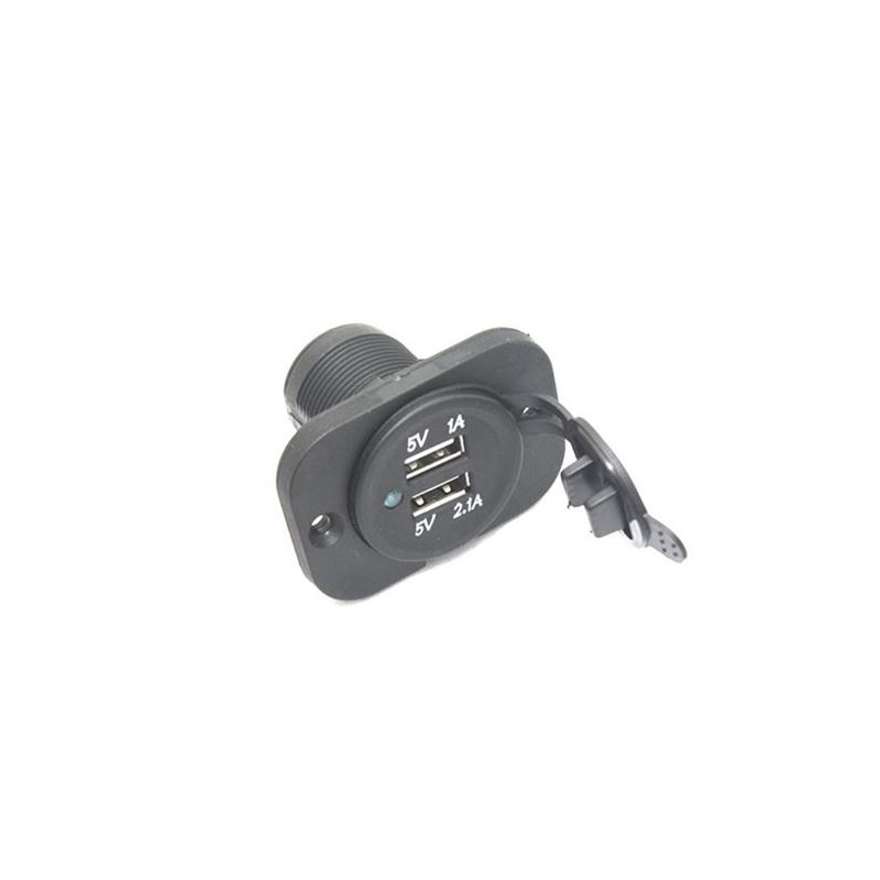 ÇAKMAK SOKETİ MARİNE TİP KAPAKLI 2Lİ USB 9-30V 1700810 CARUB