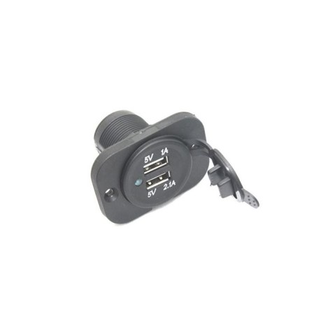 ÇAKMAK SOKETİ MARİNE TİP KAPAKLI 2Lİ USB 9-30V 1700810 CARUB