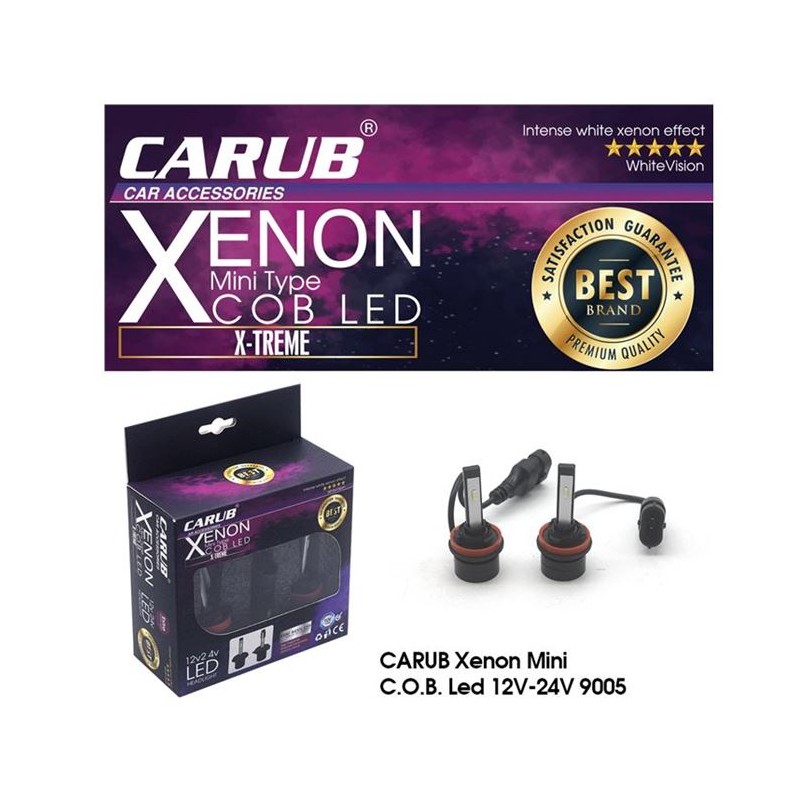 XENON LED X-TREME MİNİ C.O.B LED 12-24V CARUB 9005 0411285 CARUB