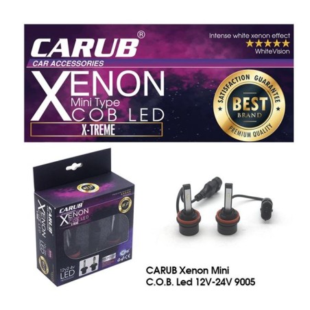 XENON LED X-TREME MİNİ C.O.B LED 12-24V CARUB 9005 0411285 CARUB