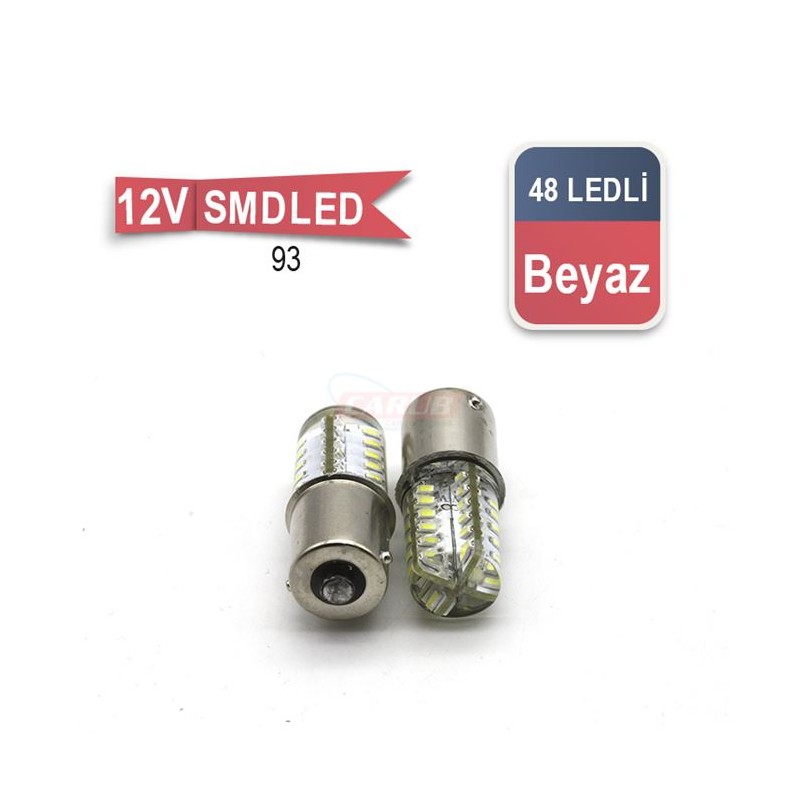 AMPÜL 93 LED 12V 48 LED SMD BEYAZ 0403045 CARUB
