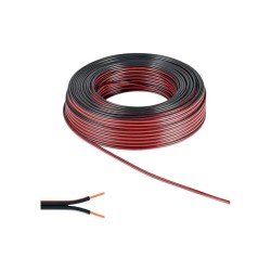 KABLO KORDON HOPARLÖR 2X0,75 BİTİŞİK KIR-SİYAH PMX 504,016 PMX-504-016