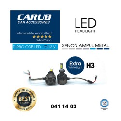 XENON LED TURBO C.O.B FANLI CARUB H3 0411403 CARUB