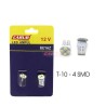 AMPÜL DİPSİZ LED 12V T10 4 LED SMD FİBER FAR İÇİ BEYAZ 0400205 CARUB