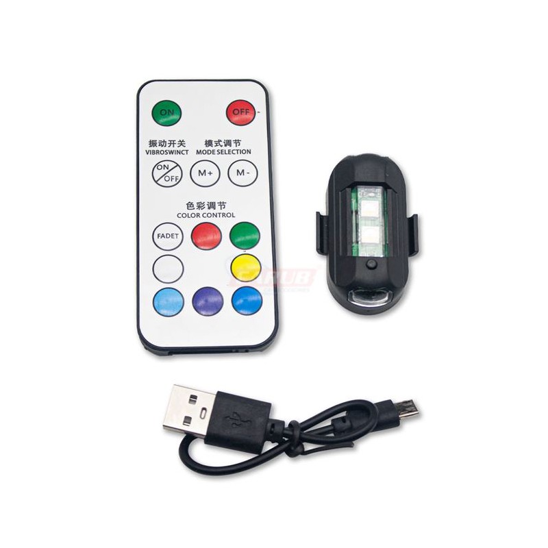 LED LAMBA UÇAK KANADI ÇAKAR RGB LED FONKSİYONLU K SIZ ŞARJLI 0409999 C