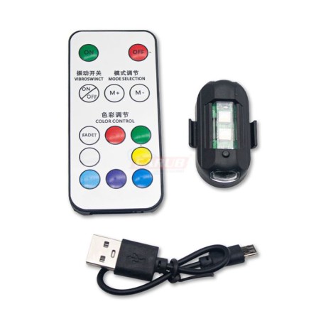LED LAMBA UÇAK KANADI ÇAKAR RGB LED FONKSİYONLU K SIZ ŞARJLI 0409999 C