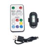LED LAMBA UÇAK KANADI ÇAKAR RGB LED FONKSİYONLU K SIZ ŞARJLI 0409999 C
