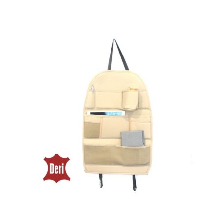 KOLTUK ARKASI ORGANİZER DERİ BEJ 5902215 CARUB