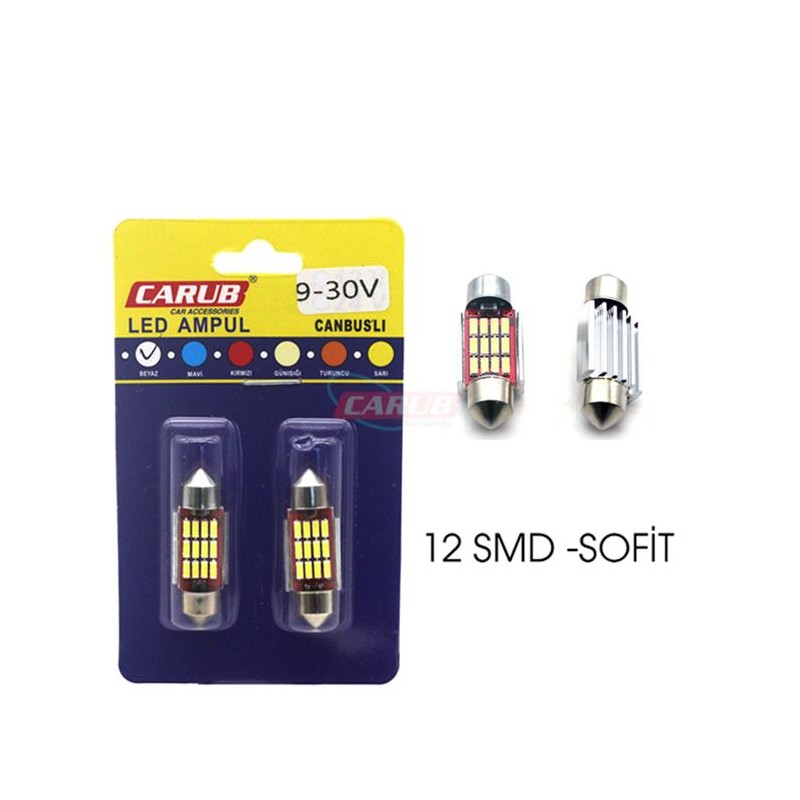 AMPÜL SOFİT LED 9-30V SDM METAL CAMBUS Y. NESİL 36MM BEYAZ 0402226 CAR