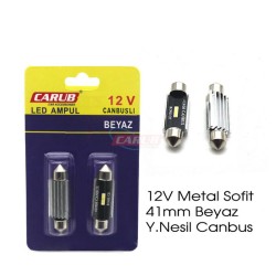 AMPÜL SOFİT LED 12V METAL CANBUS Y. NESİL BEYAZ 0402236 CARUB