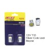 AMPÜL DİPSİZ LED 12V T10 FİBER COB BEYAZ 0400255 CARUB