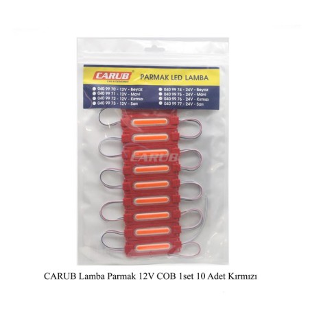 LED LAMBA MODÜL TİP COB NEON TİP KIRMIZI 12V 0409972 CARUB
