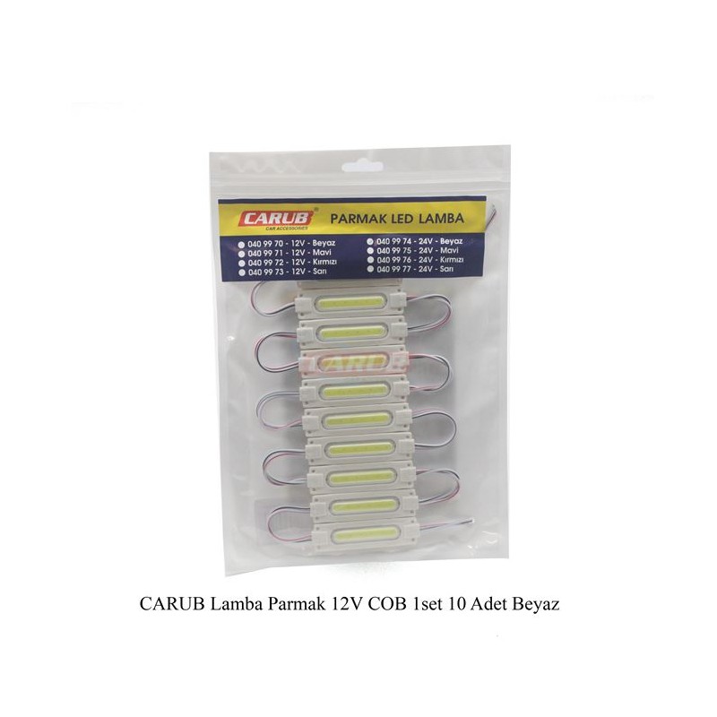 LED LAMBA MODÜL TİP COB NEON TİP BEYAZ 12V 0409970 CARUB