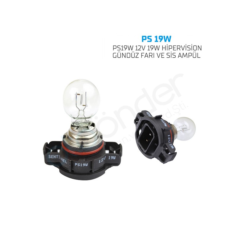 AMPÜL GÜNDÜZ FARI HALOGEN 12V H16 PS19W SENTİNEL PS 19W PS-19W SENTİNE