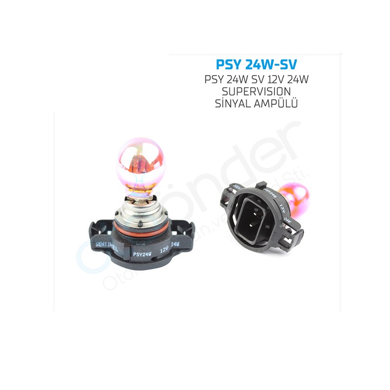 AMPÜL GÜNDÜZ FARI HALOGEN 12V PSY24W DIADEM AMBER TURUNCU SUPERVISION
