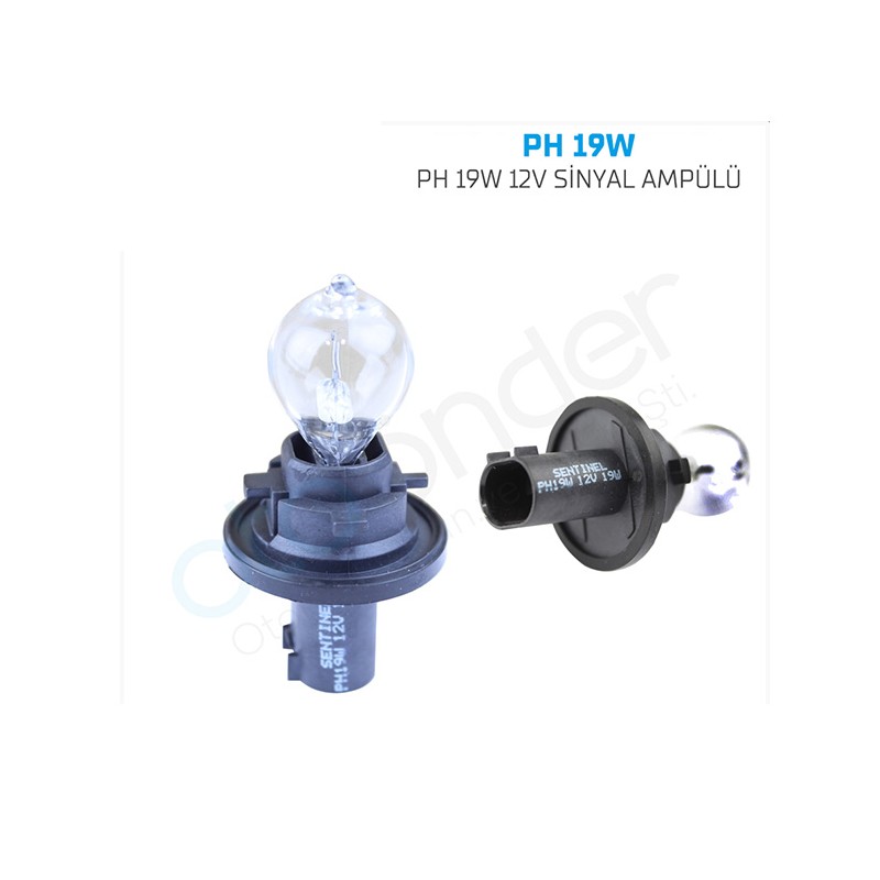 AMPÜL GÜNDÜZ FARI HALOGEN 12V PH 19W DIŞ DİKİZ AYNA SENTİNEL PH 19W PH