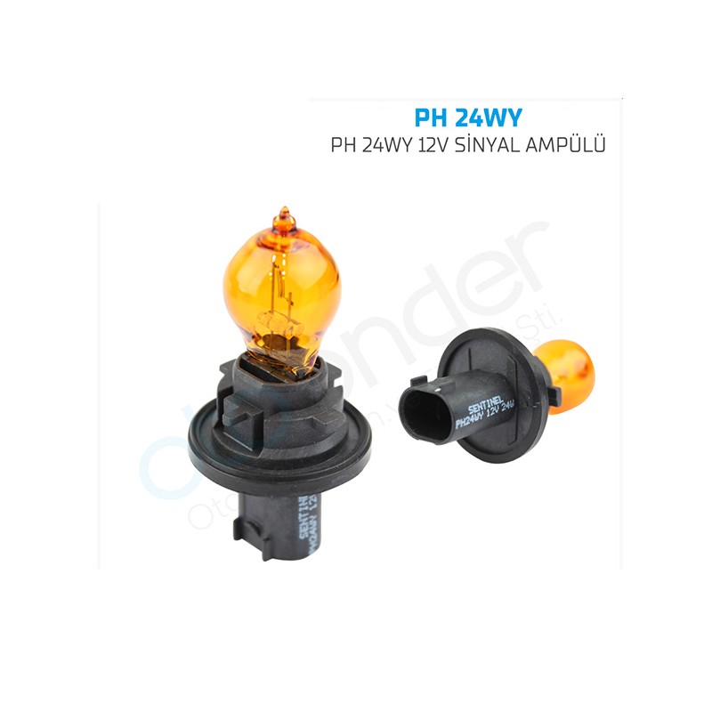 AMPÜL GÜNDÜZ FARI HALOGEN 12V HPC24WY DIŞ DİKİZ AYNA AMBER TURUNCU SEN