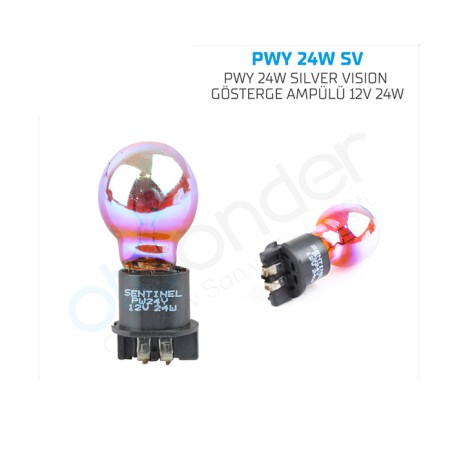 AMPÜL GÜNDÜZ FARI HALOGEN 12V PWY24W HTRC1 DIADEM AMBER TURUNCU SUPERV