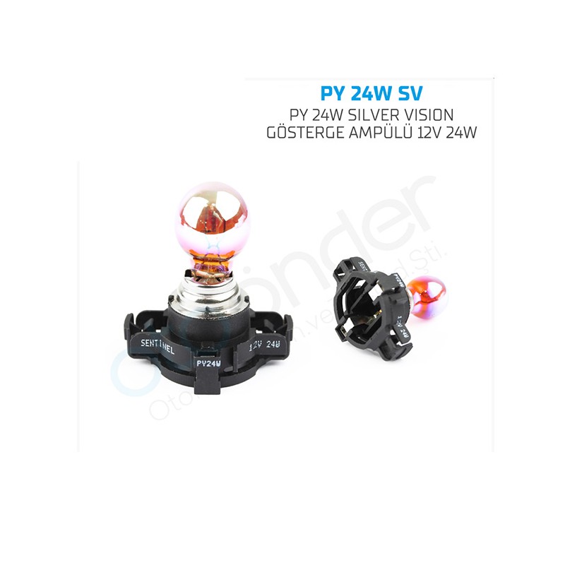 AMPÜL GÜNDÜZ FARI HALOGEN 12V PY24W DIADEM AMBER TURUNCU SUPERVISION S