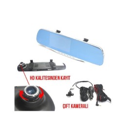 DVR KAYIT CİHAZI ÇİFT KAMERALI ÖN + ARKA KAYIT ÖZELLİKLİ CARUB 0017020