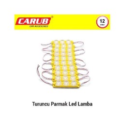 LED LAMBA MODÜL TİP 3 LEDLİ MERCEK CAMLI SOFT TURUNCU 12V 0409927 CARU