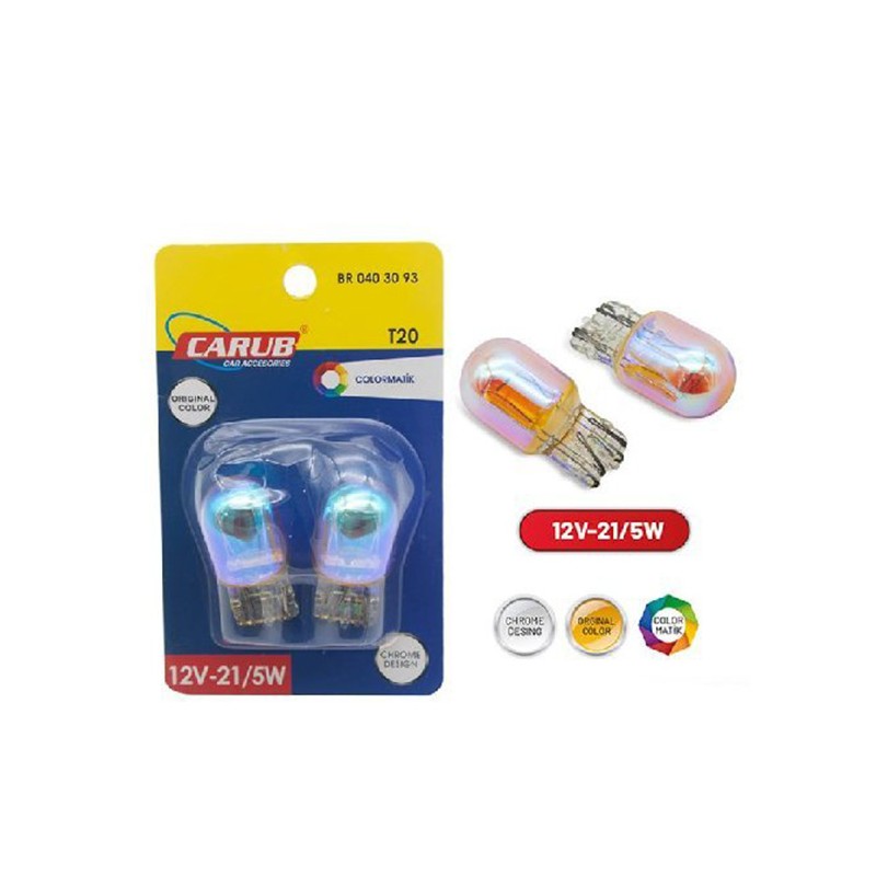 AMPÜL NORMAL DIADEM T20 12V 21/5W DİPSİZ ÇİFT DUY AMBER TURUNCU 040309