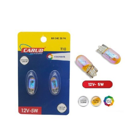 AMPÜL NORMAL DIADEM T10 12V 5W DİPSİZ AMBER TURUNCU 0403094 CARUB