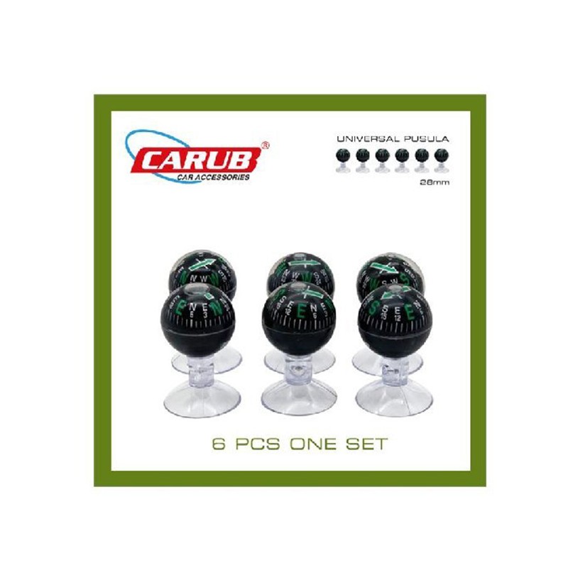 PUSULA VANTUZLU KÜÇÜK 6LI SET 28MM YEŞİL 5201304 CARUB