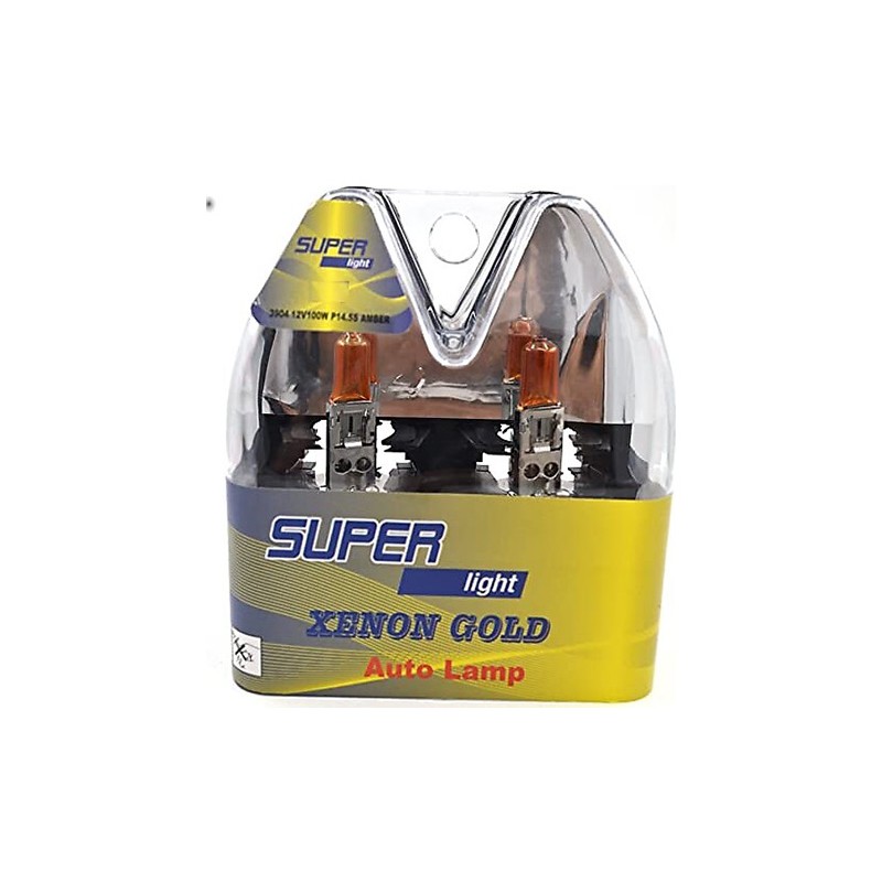 AMPÜL FAR HALOGEN TURUNCU IŞIK AMBER 12V H3 100W SUPERLIGHT SL3905 SUP