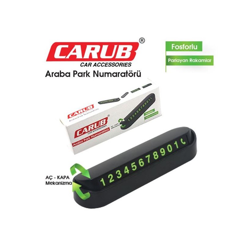 CAM ÖNÜ NUMARATÖR MIKNATISLI AÇ-KAPA PARKTEL 0903011 4620616 CARUB