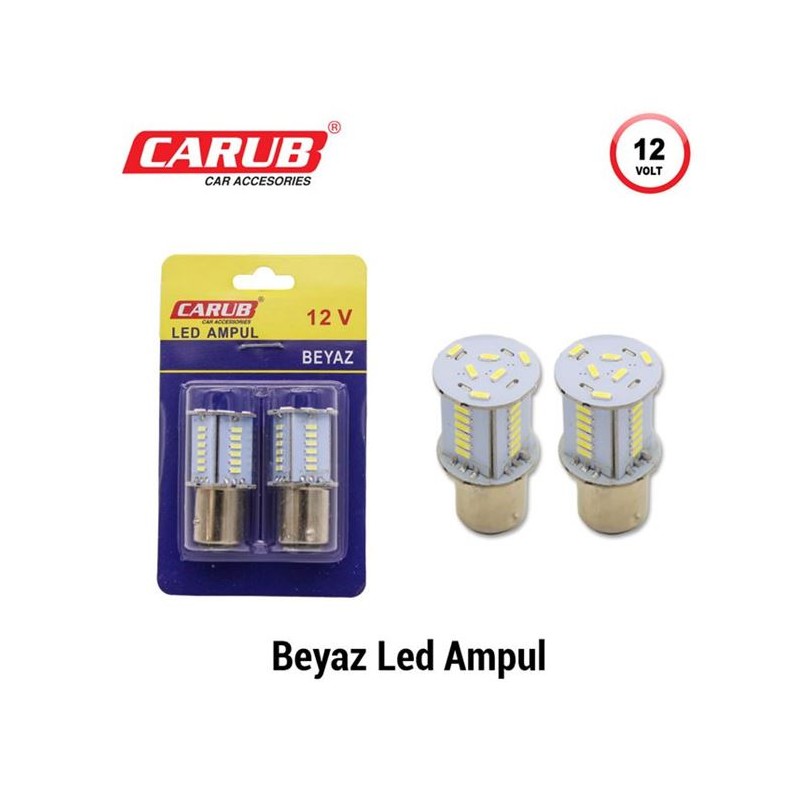 AMPÜL 1016 LED 12V 1016 30 SMD ÇAKAR KAYAR BEYAZ 0405574 CARUB