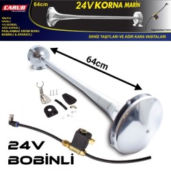 KORNA HAVALI MARİNE TEK BORU YUVARLAK 640MM 24V PASLANMAZ 2751563 CARU