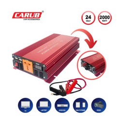 İNVERTÖR 24V-220V YÜKSELTİCİ 2000W USBLİ 4621865 CARUB