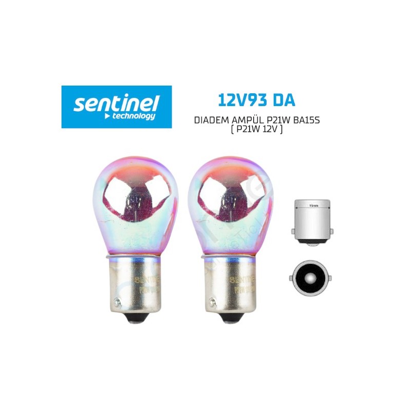AMPÜL NORMAL DIADEM 12V 93 21W DIADEM P21W BA15S- D12V93DA SENTİNEL