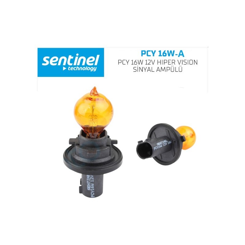 AMPÜL GÜNDÜZ FARI HALOGEN 12V PCY-16W DIŞ DİKİZ AYNA AMBER TURUNCU SEN