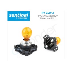 AMPÜL GÜNDÜZ FARI HALOGEN 12V PY24W AMBER TURUNCU SİNYAL CLİO-IV SENTİ