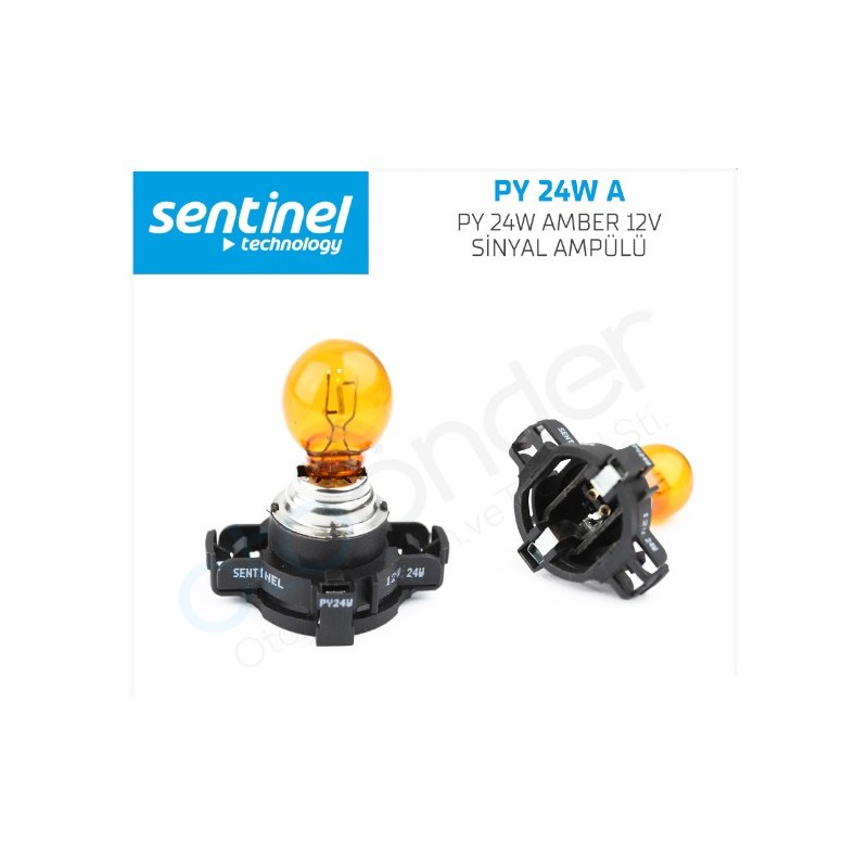 AMPÜL GÜNDÜZ FARI HALOGEN 12V PY24W AMBER TURUNCU SİNYAL CLİO-IV SENTİ
