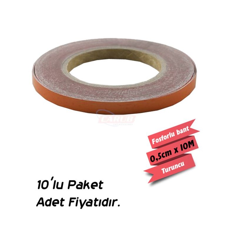 FOSFOR BANT 0,5CMX10MT TURUNCU 2405006 CARUB