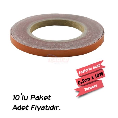FOSFOR BANT 0,5CMX10MT TURUNCU 2405006 CARUB